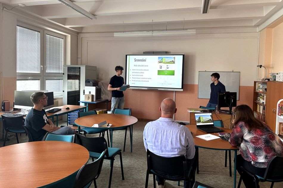 Foto: SIT Port Projektová výuka_představení nového webu 10. ZŠ Plzeň_zdroj SITMP